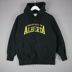 University of Alberta Zip Up Hoodie Vintage Streetwear Collegiate Small
